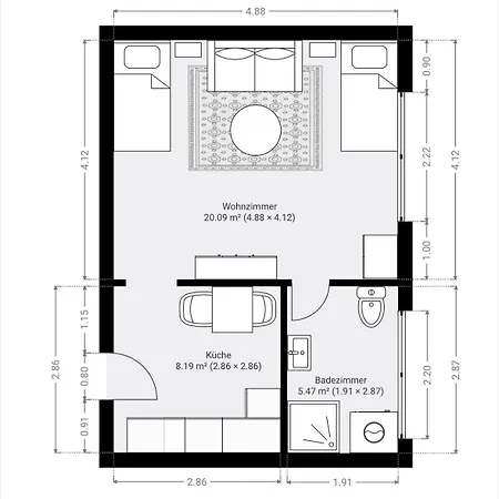 Apartmán Bella - Zwischen Arena & Zoo Stilvolle Mitten In Gelsenkirchen-schalke
